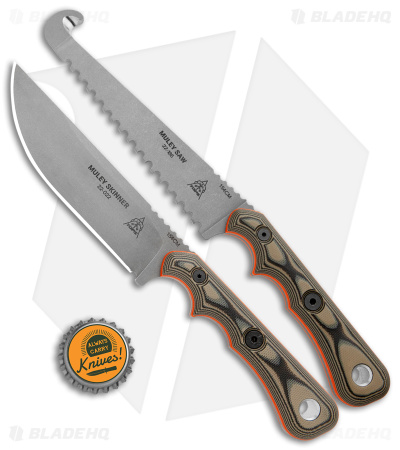 TOPS Knives Muley Combo w/ Leather Sheath (Skinner & Saw) MCMB-01