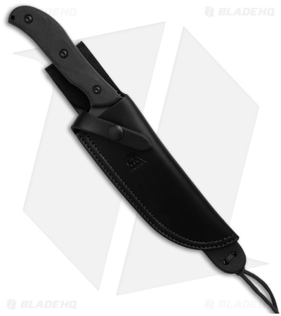 TOPS Knives Silent Hero Fixed Blade Knife Black Smooth Micarta (6.5" Gray)