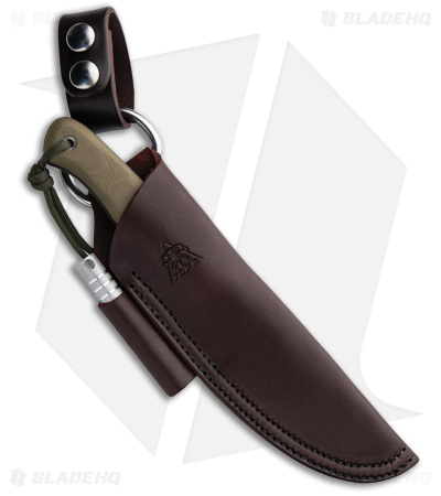 TOPS Knives Spirit Hunter X3 Fixed Blade Knife Canvas Micarta (4.75" Gray)