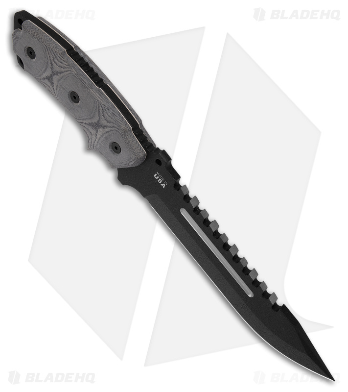 TOPS Knives Steel Eagle 107C Knife (7" Black Plain)