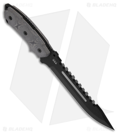 TOPS Knives Steel Eagle 107C Knife (7" Black Plain)