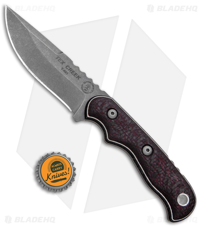 TOPS Knives Tex Creek Hunter 20th Anniversary Knife Fixed Blade (4.25" SW)