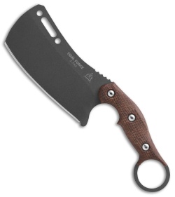 TOPS Knives Tidal Force Fixed Blade Knife Micarta (4.8" Black)