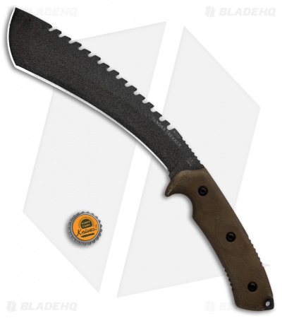 TOPS Knives Tundra Trekker Fixed Blade Tan Canvas Micarta (5.75" Tactical Stone)