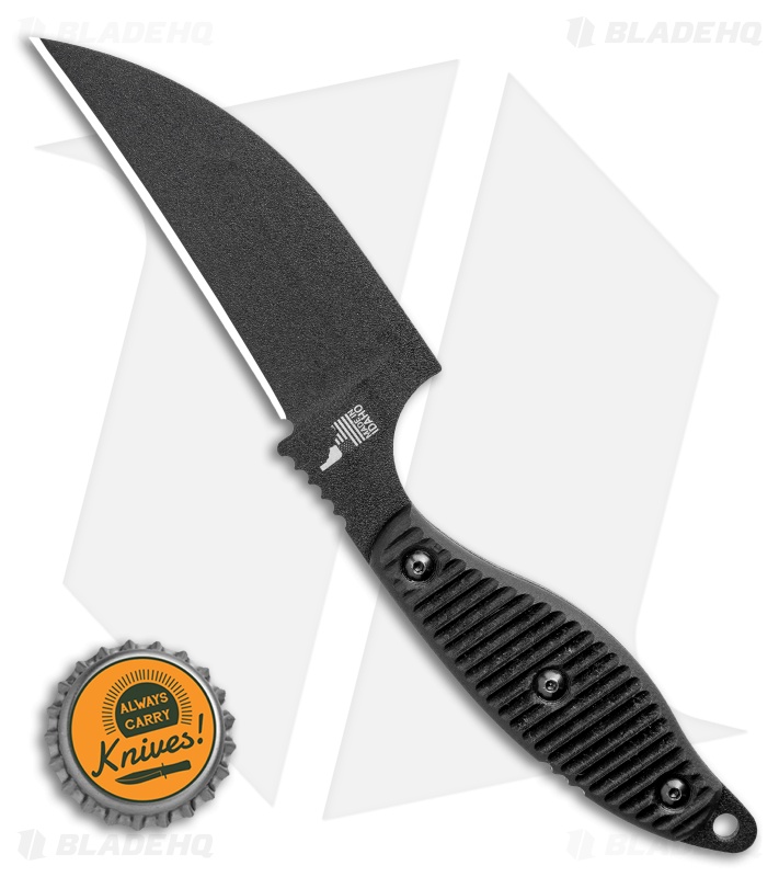 TOPS Knives Unzipper Fixed Blade Knife Black G-10 (3.6" Black) UNZ-01