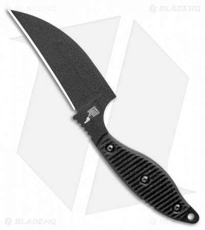 TOPS Knives Unzipper Fixed Blade Knife Black G-10 (3.6" Black) UNZ-01