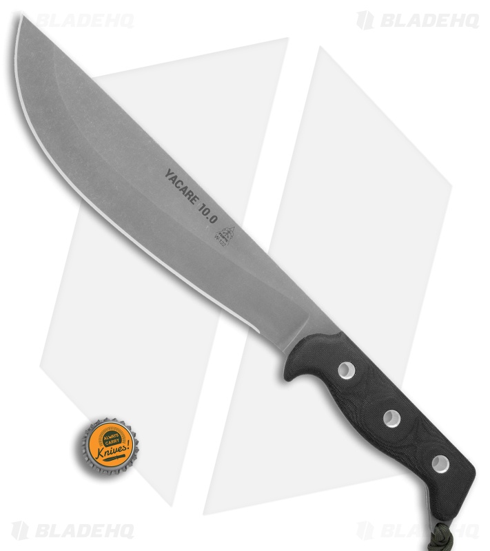 TOPS Knives Yacare 10.0 Machete Fixed Blade Knife (10.1" Acid Rain)