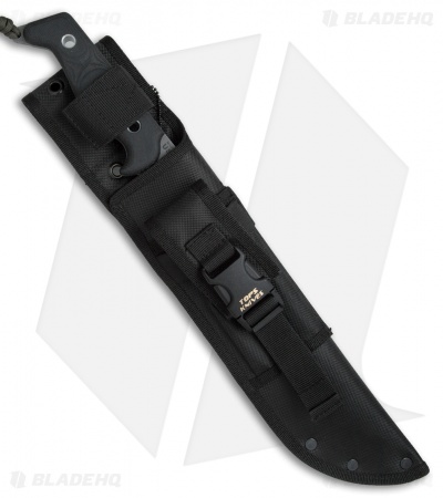 TOPS Knives Yacare 10.0 Machete Fixed Blade Knife (10.1" Acid Rain)