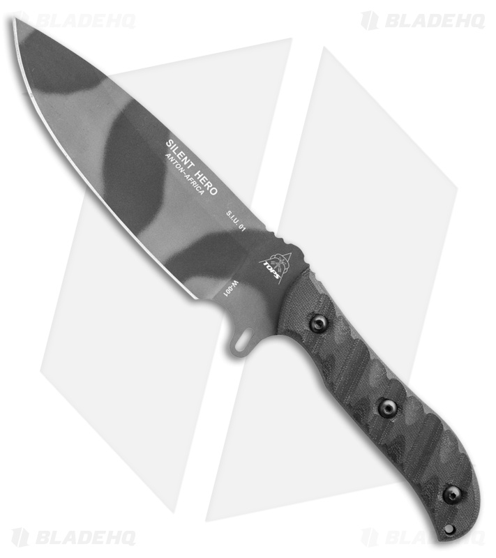 TOPS Knives Silent Hero Knife Black Mic (Camo) - Blade HQ
