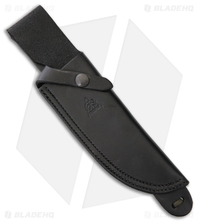 TOPS Knives Silent Hero Fixed Blade Knife Black Tread Micarta (6.4" Black Camo)