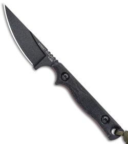 TOPS Knives Street Scalpel 2.0 Fixed Blade Knife Black Micarta (3.13&quot; Black) | 111508