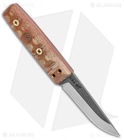 TOPS Knives Tanimboca Puukko Fixed Blade Rocky Mountian Micarta (3.625" Satin)