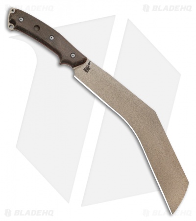 TOPS Knives The Bestia Fixed Blade Knife Green Micarta (13" Tan) 