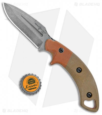 TOPS Knives Viking Tactics Crusader Fixed Blade Green/Orange Mic (3.5" Acid SW)
