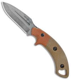 TOPS Knives Viking Tactics Crusader Fixed Blade Green/Orange Mic (3.5" Acid SW)