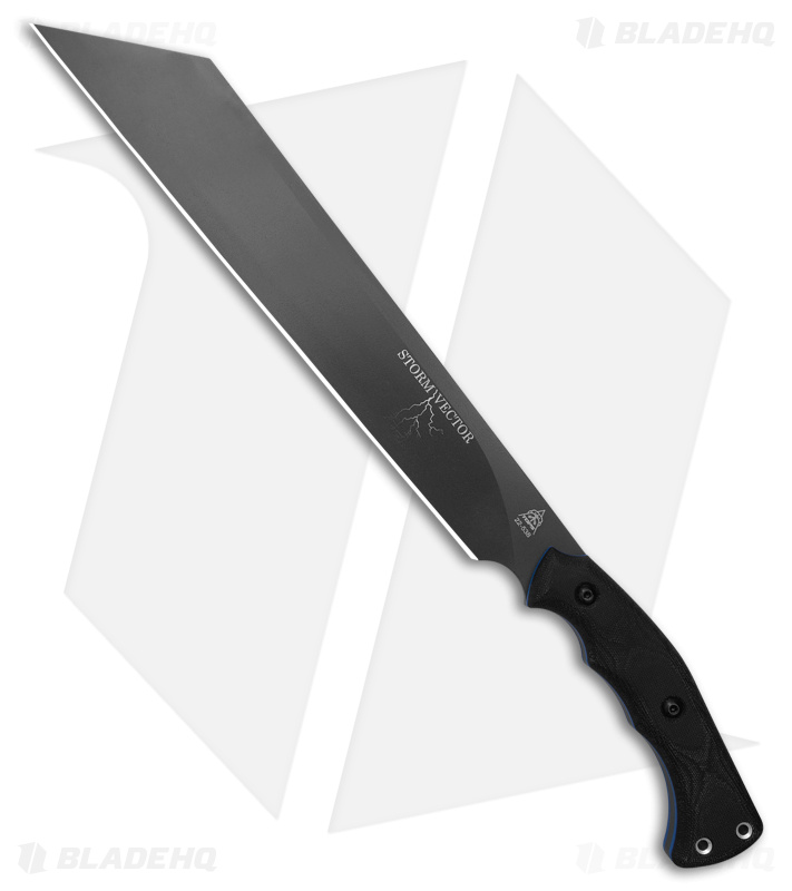 TOPS Knives Storm Vector Fixed Blade Knife Black Micarta (12.50" Sniper Gray)