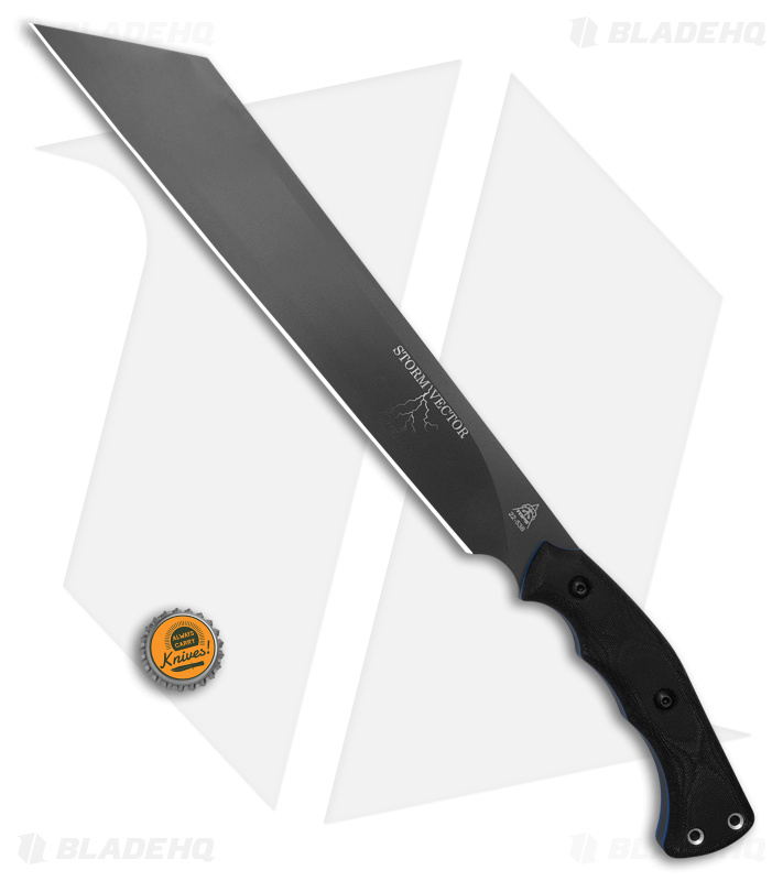 TOPS Knives Storm Vector Fixed Blade Knife Black Micarta (12.50