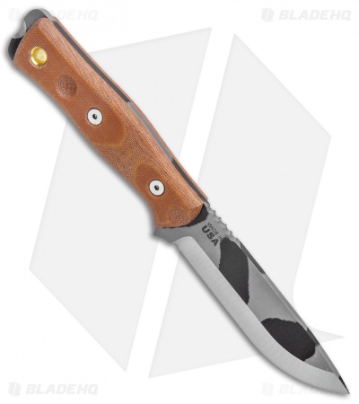TOPS Knives BOB Fieldcraft Knife Brown Micarta (4.625" Camo)
