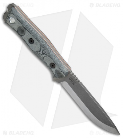 TOPS Knives BOB Fieldcraft Knife Gray Micarta (4.625" Gray)