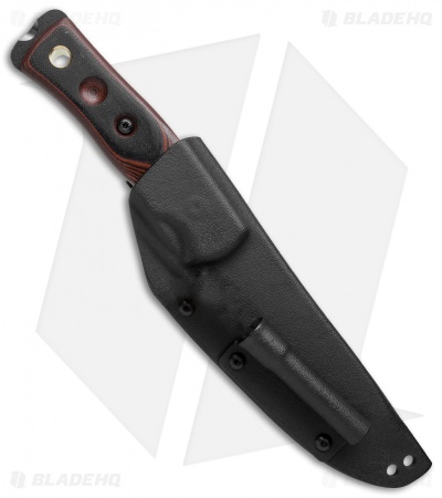 TOPS Knives BOB Brothers of Bushcraft Fieldcraft Knife Black/Red G-10 (4.625")