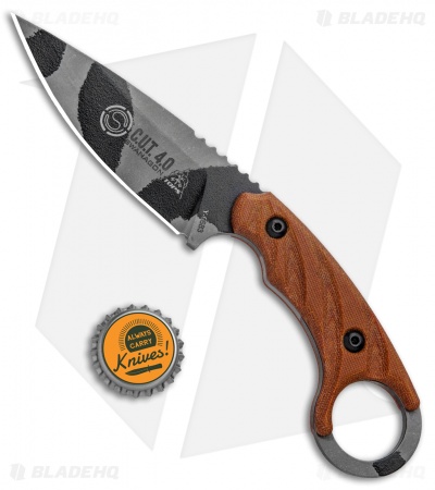 TOPS Knives C.U.T. 4.0 Combat Utility Tool Knife Micarta (4.25" Urban Camo)