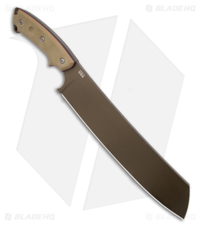 TOPS Knives El Chete Fixed Blade Chopper Knife (12" Bronze) ELCH-03