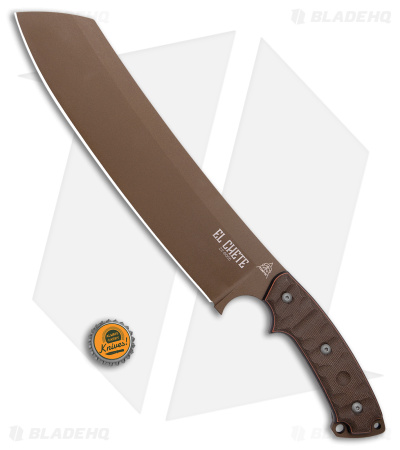 TOPS Knives El Chete Fixed Blade Rocky Mountain Tread (12" Bronze)