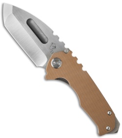 Medford Praetorian Genesis G Frame Lock Knife Coyote G-10 (3.3" Stonewash) MKT