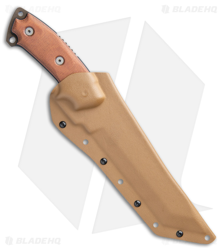 TOPS Steel Eagle 107C Delta Class Tan/Black Micarta (7.63" Midnight Bronze)