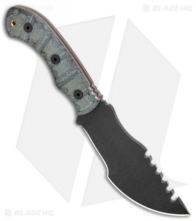 TOPS Knives Mini Tom Brown Tracker #4 Fixed Blade Knife (3.5" Black) RMT