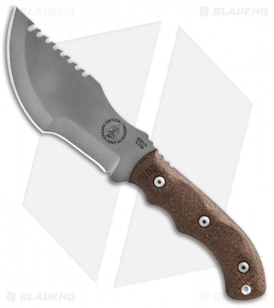 TOPS Knives 20th Anniversary Tom Brown Tracker #3 Knife Burlap (5.5" Tumble)