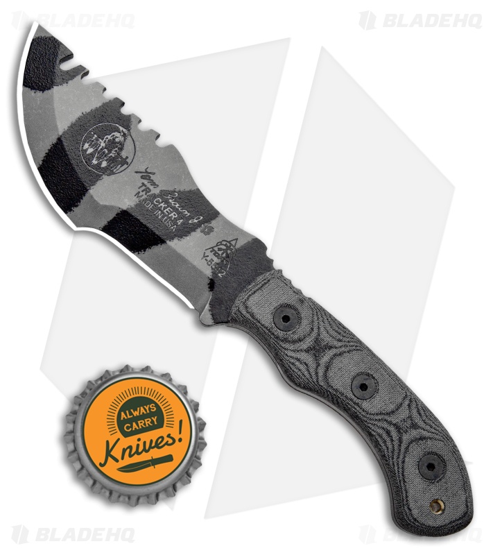 TOPS Knives Mini Tom Brown Tracker #4 Fixed Blade Knife (3.5" Camo)