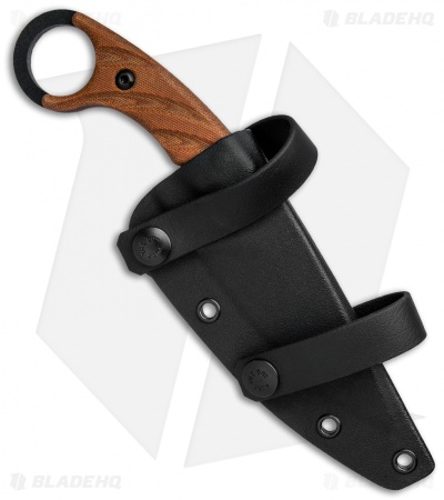 TOPS Knives C.U.T. 4.0 Combat Utility Tool Knife Micarta (4.25" Black)