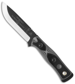 TOPS Knives BOB Brothers of Bushcraft Fieldcraft Knife Black/White G-10 (4.625")