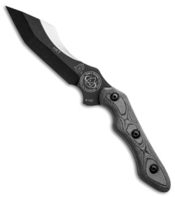 TOPS Knives HKT Hunter Killer Tracker Fixed Blade Knife Gray Micarta (4&quot; Black)  | 27953