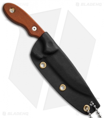 TOPS Knives Mini Scandi Knife 2.5 Fixed Blade (3" Black) MSK-2.5