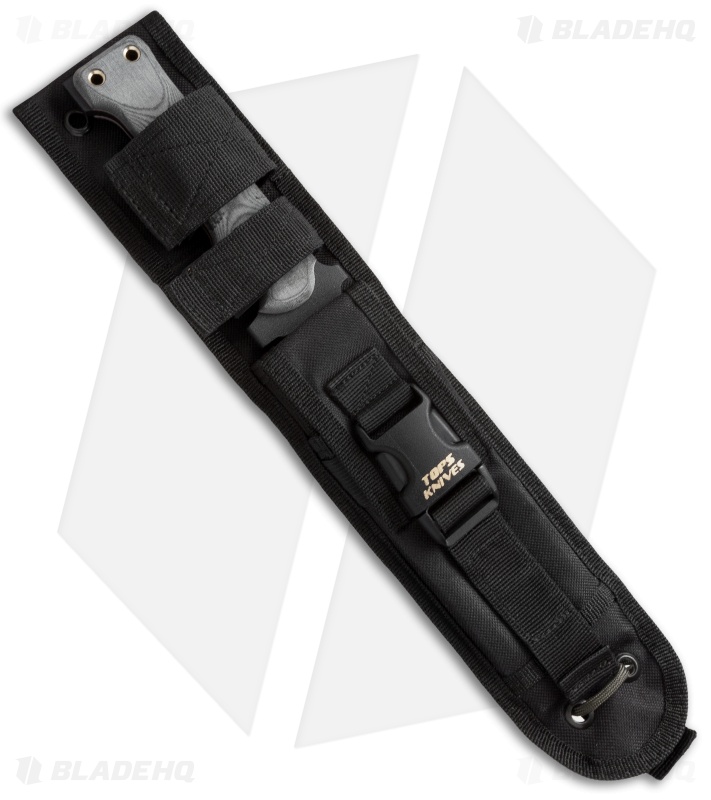TOPS Knives Hawkes Hellion Survivor 2020 Elite Fixed Blade Knife (6.75" Black)