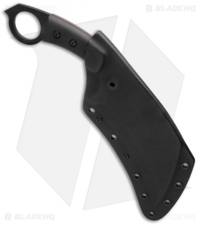 TOPS TAC-TOPS Karambit Fixed Blade Knife Micarta (6.2" Black) TAC-01