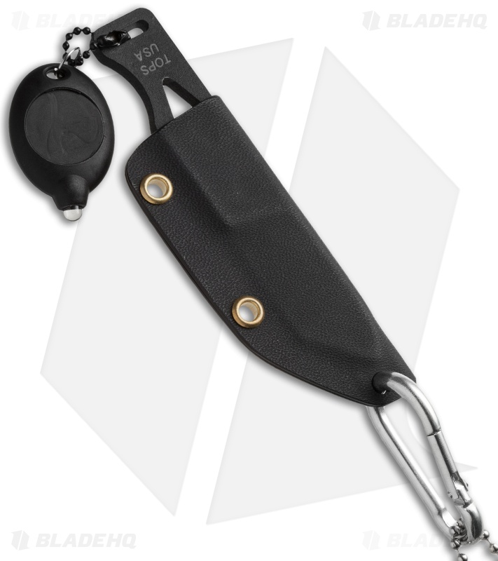 TOPS Knives Chico Fixed Blade Knife (1.875" Black) CHI-01