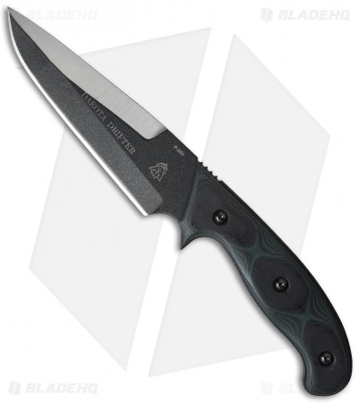TOPS Knives Dakota Drifter Fixed Blade Knife Green Micarta 5.75 Black DAKD 5B Blade HQ
