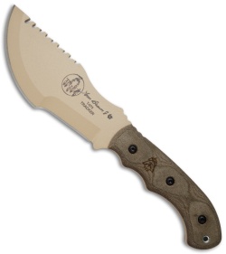 TOPS Knives Tom Brown Tracker #1 Fixed Blade Knife (6.375" Tan) TBT-010