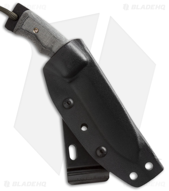 TOPS Knives Mini Eagle Fixed Blade Knife (3" Black Serr) MINE-01