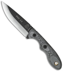 TOPS Knives Mini Scandi Knife 2.5 Black Micarta (3&quot; Black) MSK-2.5BLM | 35032