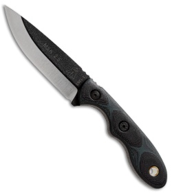 TOPS Knives Mini Scandi Knife 2.5 Green G-10 (3" Black) MSK-2.5