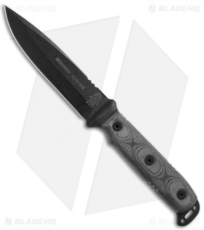 TOPS Knives Mohawk Hunter Knife (5" Black) MKH01