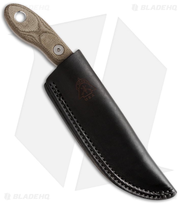 TOPS Knives Scandi Trekker Fixed Blade Knife (3.5" Stonewash)