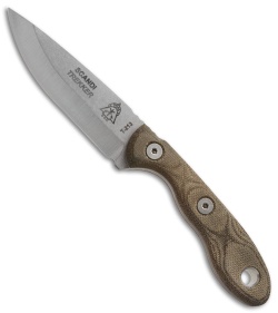 TOPS Knives Scandi Trekker Fixed Blade Knife (3.5" Stonewash)