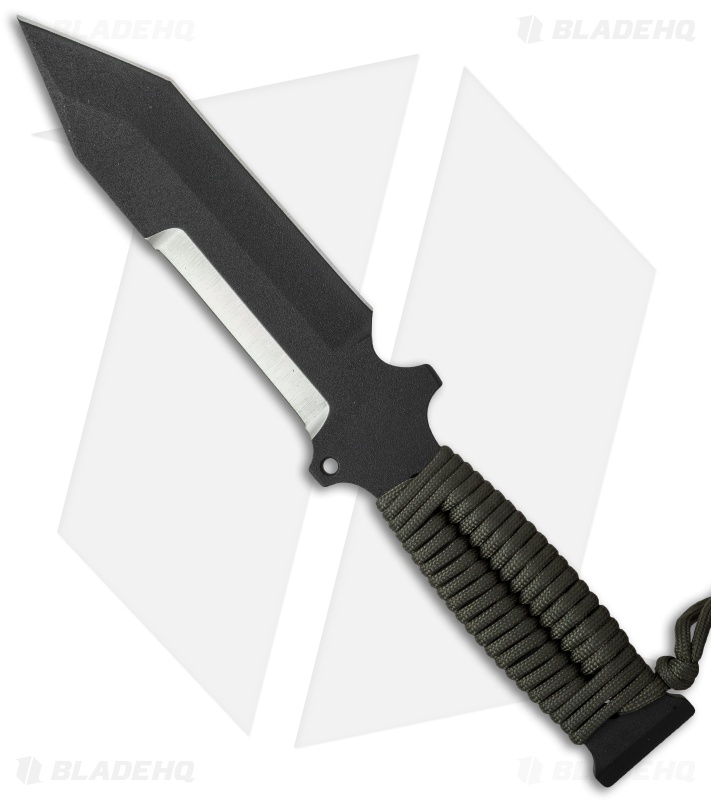 TOPS Knives Screaming Eagle Tanto Point Knife Paracord (5.625" Black) SE6020-PBT
