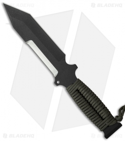 TOPS Knives Screaming Eagle Tanto Point Knife Paracord (5.625" Black) SE6020-PBT