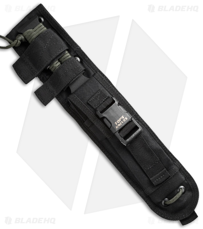 TOPS Knives Screaming Eagle Tanto Point Knife Paracord (5.625" Black) SE6020-PBT